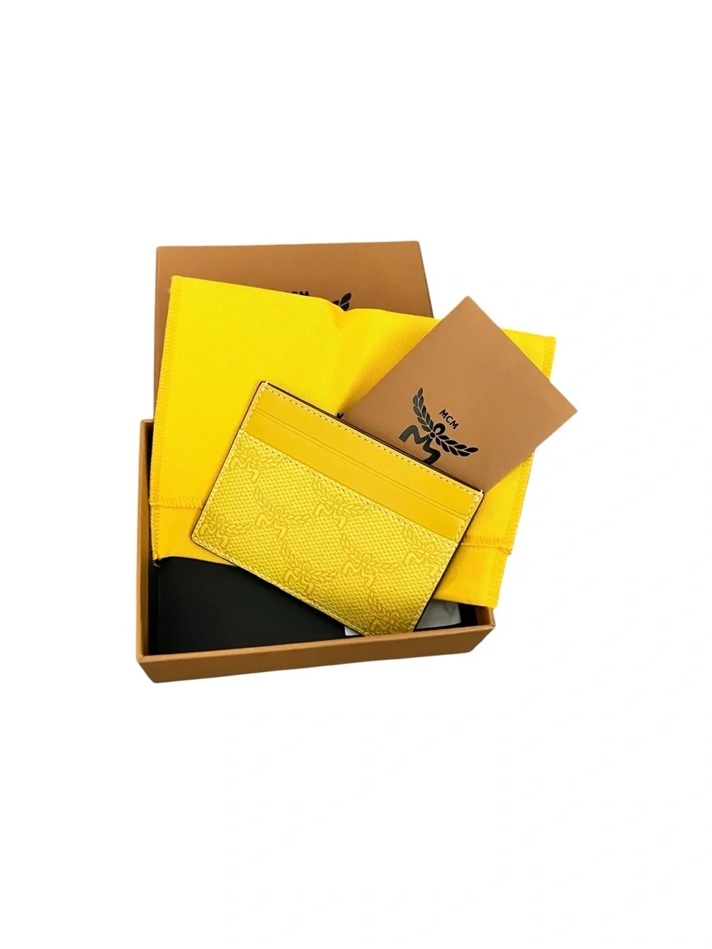 MCM Himmel Lauretos Faux Leather Card Case
